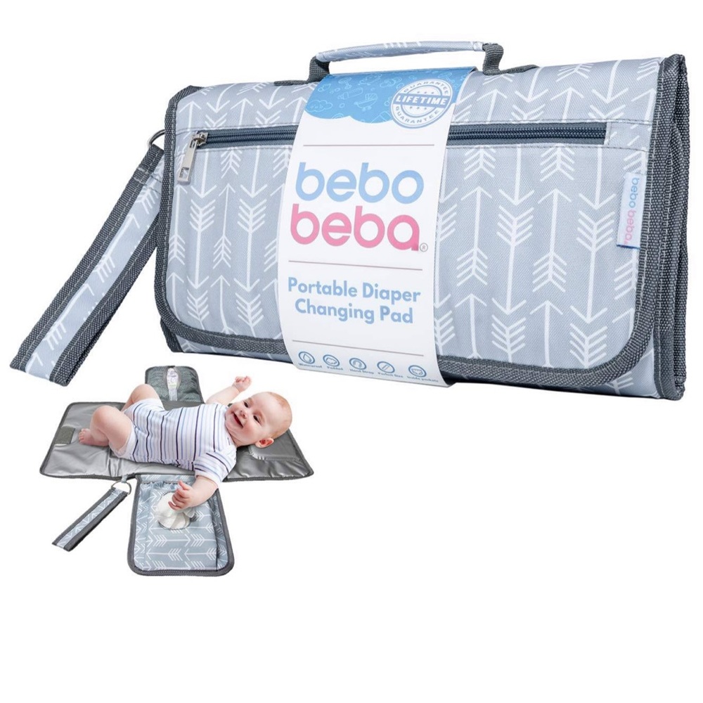 Portable diaper changing pad